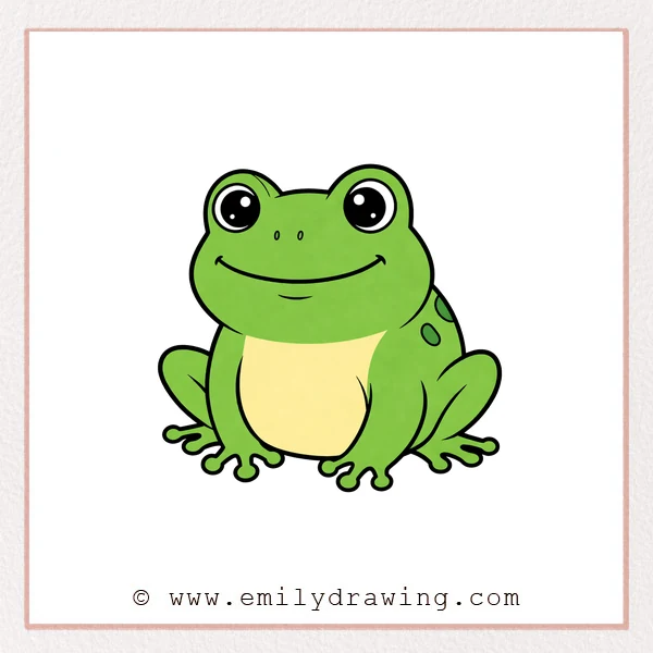 Preview of Cartoon Frog drawing